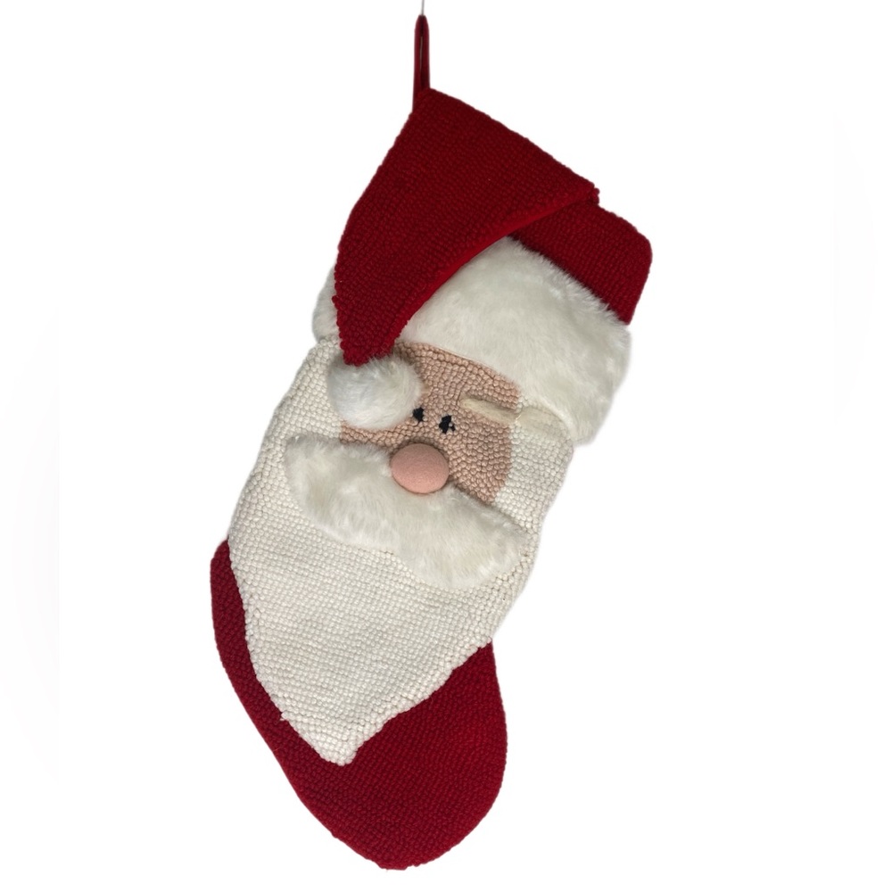 Dan Dee‎ Collectors Choice Christmas Holiday Stocking Santa Face 3D Needlepoint